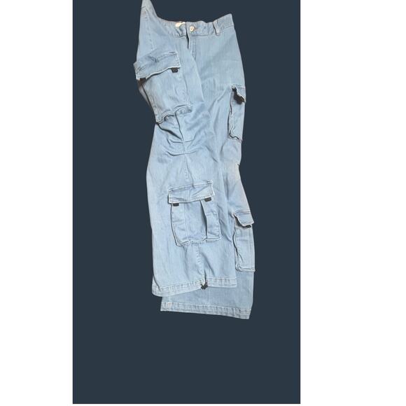 Labijou Cargo Jeans Cargo Light Color Denim Large Jrs - Picture 7 of 14